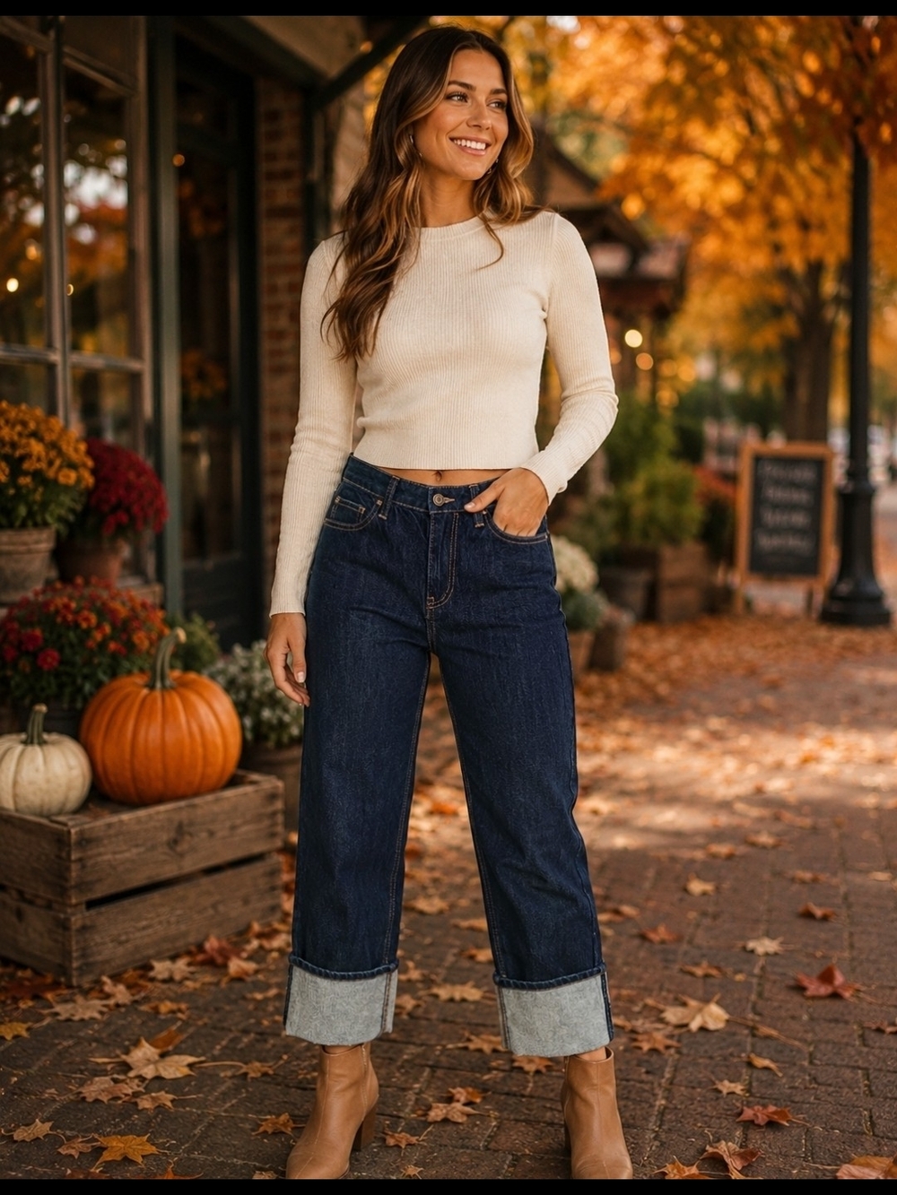 Kate Spade- Blue Wide-Leg Crop Jeans - Women's Denim